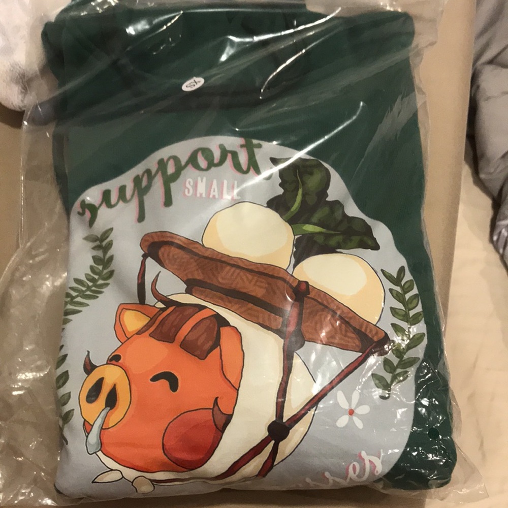Animal Crossing Hoodie Pig Turnip View 2
